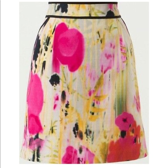 Anthropologie Tabitha Skirt Watercolor Size 0 - Picture 2 of 9